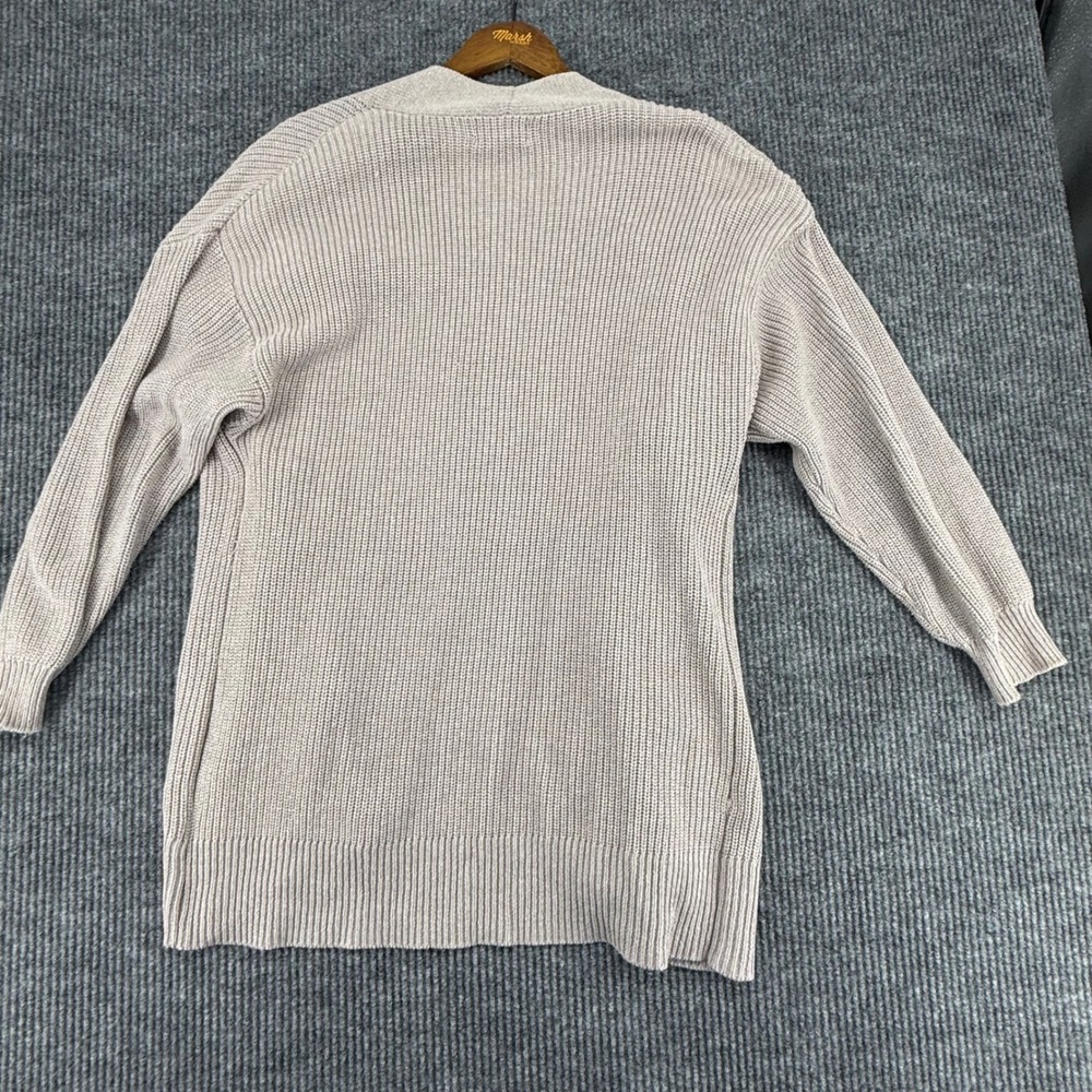 Universal Thread Cardigan Sweater Womens M Taupe Excellent Open Cotton Knit - Picture 6 of 6